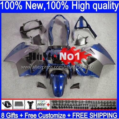 Body For HONDA Interceptor VFR 800RR 800 RR CC 128MC.160 VFR800 RR 98 99 00 01 blue grey VFR800RR 1998 1999 2000 2001 Fairing