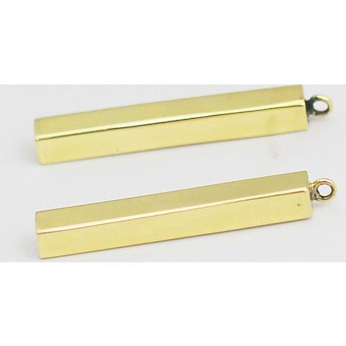 Brass Name Necklace Bar Gold Necklace Gifts for Her ID 40365