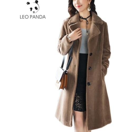 LEOPANDA Women's Leather Coats