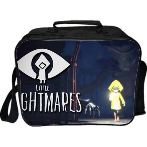 Little Nightmares Lunch Bag 3D Game Print Design Cartoon Boys Girls Portable Thermal Food Picnic Bags Kids School Tote