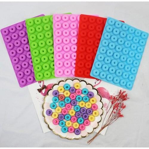 Mini Donut Silicone Mold 3D Chocolate Mold Cookie Candy Donut Baking Pan Baking Tool