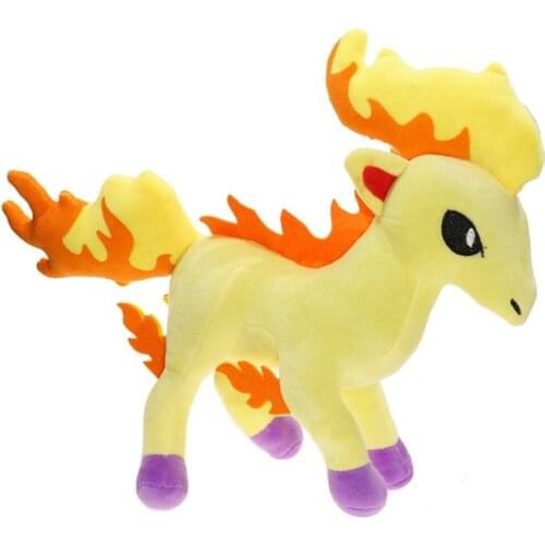 Cartoon Ponyta Rapidash Stuffed Plush Toys Kawaii Anime Pokemones Ponyta Rapidash Plush Dolls Toys Gifts for Kids Collections