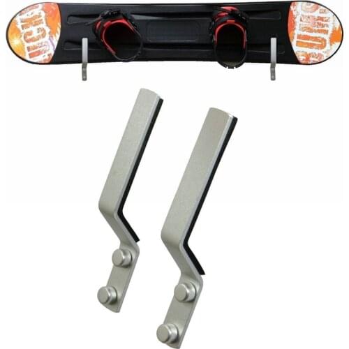 Snowboard Wall Storage Rack Wall Mount Wall Display Rack -Aluminum, 1 Pairs