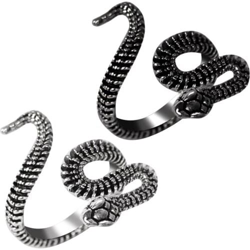 2020 Latest Mens Snake Ring Animal Irregular Shape Opening Adjustable Alloy Material Fashion Men And Women Jewelry Gift Hot