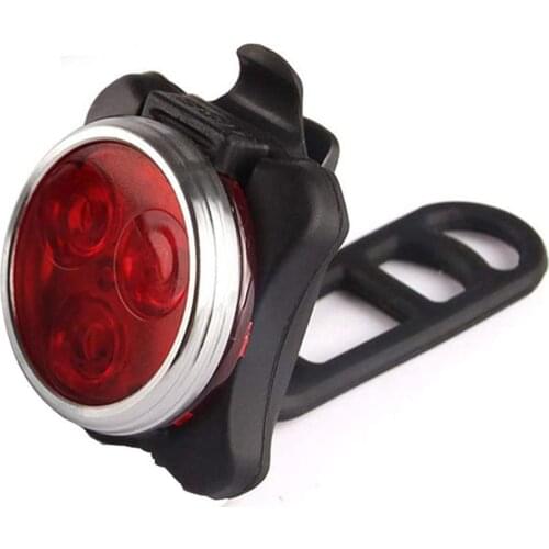NEW Rechargeable Bicycle Safety Lights Commuter Road Cycling LED 3LEDCOB Taillights Round Warning Tail Light