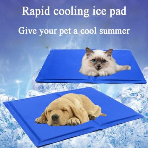 Dog Bed Cooler Mat Pad Cool Pet Cooling Dog Pad Cushion Summer Cooling Bed Mat Soft Cool Dog House Mat Not Gel