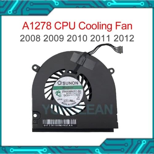 Original Laptop Fan CPU Cooler For Macbook Pro 13" A1278 Cooling Fan 2008-2012 ZB0506AUV1-6A