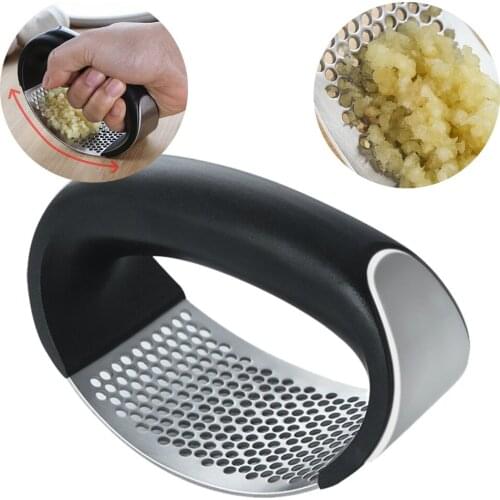 Garlic Press Household Manual Device Kitchen Press With Box Squeezer Handheld Ginger Garlic Tools Easy Operate Drop Ship