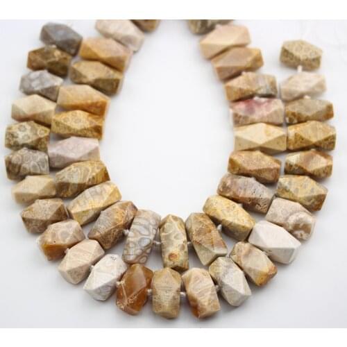 Approx 24PCS Strand,Smooth Natural Coral Jades Nugget Cuts Beads,Center Drilled