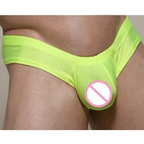 Sexy Men Underwear Briefs U Convex Big Pouch Design Wonderjock Men Cotton Briefs For Man Bikini