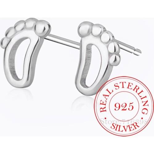 925 Sterling Silver Geometric Stud Earrings For Women Grils Engagement Wedding Birthday Gift Jewelry Brincos