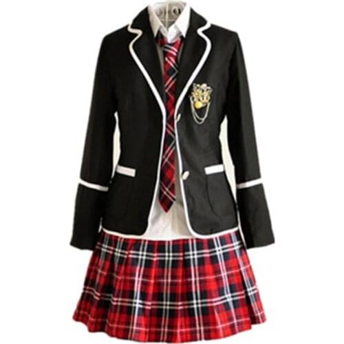 Students long-sleeved school uniforms Japan and South Korea JK uniforms junior high school boys and girls students suit