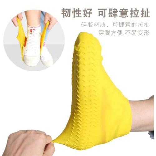 Silicone Waterproof Shoes Cover Thick Rain Boots R For Rainy Days Outdoor Accessories Anti-Skid