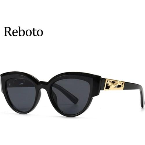 Retro Cat Eye Ladies Sunglasses Brand 2021 Vintage Small Shades For Women Cateye Sun Glasses Female Black Eyewear Oculos De Sol