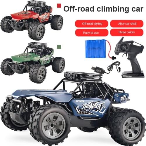 Alloy RC Car 1:18 Remote Control Off-road Climbing Car 2.4G High Speed Car Childrens Electric Car Model Childrens Toy Gift