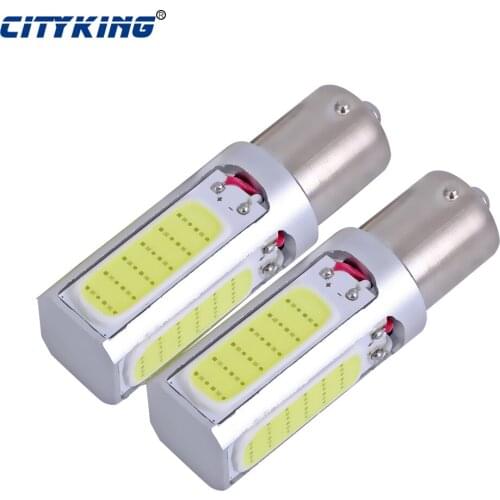 2x 1156 led High Power COB LED BA15S Fog Lamp Daytime Running Light DRL Bulb Car Signal Reverse Light Bulb cob 20w led