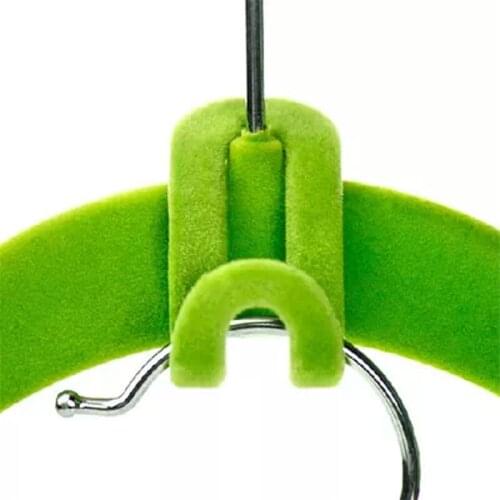 5Pcs/Lot Clothes Coat Storage Rack Hanger DIY Clothes Hanger Mini Flocking Easy Hook Closet Organizer Traceless Hook