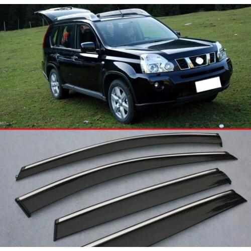 For Nissan X-Trail 2008 2009 2010 2011 2012 2013 Window Wind Deflector Visor Rain/Sun Guard Vent 4p