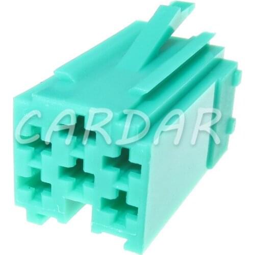 1 Set 6 Pin 4A0 972 643A 4A0972643A Aux Stereo Sockets Auto Electric Car Automobile Audio Connector For VW