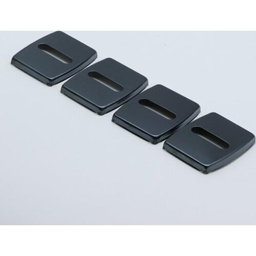 4PCS Auto Case Stainless Steel Door Lock Buckle Protective Cover For BMW 5 series E39 E60 F10 Car Styling