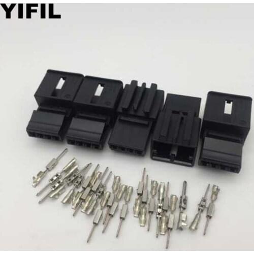 5pcs/lot 4 Pin/Way Male Wiring Plug Terminal Connector For Car Tail Lamp Volkswagen MAGOTAN Golf AUDI SEAT SKODA 3AA972714