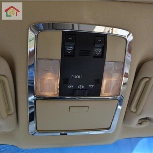 ABS Plastic For Toyota Prado Car Accessories 2010 - 2017 front reading Lampshade panel Cover Trim 1pcs