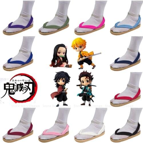 Anime Demon Slayer Kimetsu No Yaiba Geta Clogs Kamado Tanjirou Nezuko Slipper Agatsuma Zenitsu Adult Cosplay Tomioka Giyuu Shoes
