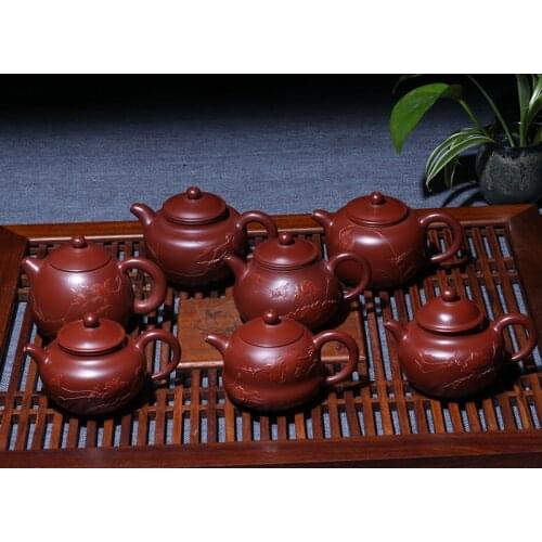 Yixing teapot pure hand-made Xi Shi Dahongpao pot early kung fu tea pot