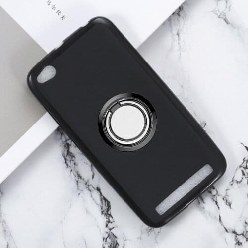 For Xiaomi Redmi 5A Back Ring Holder Bracket Phone Case Cover Phone TPU Soft Silicone Cases for Xiaomi Redmi 5A 5.0"