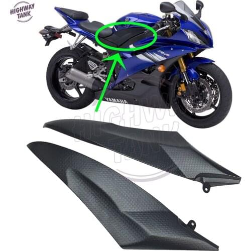 Black Motorcycle Side Fairing Panel Gas Tank Cover case for Yamaha YZF R6 2006 2007