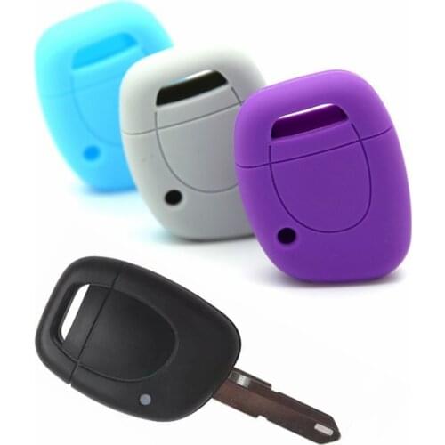 Silicone Car Key Case Skin Holder Car Stlying Key Protector for Renault Twingo Clio Kangoo Master Thalia Symbol Car Accessories