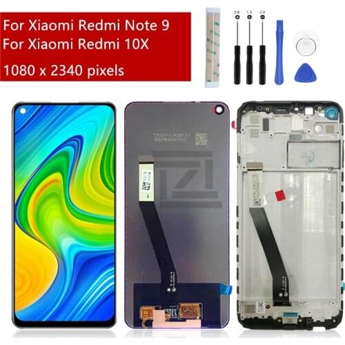 For Xiaomi Redmi Note 9 LCD Touch Screen Digitizer Assembly For Redmi Note9 lcd display For Redmi 10X 4G LCD Replacement 6.53