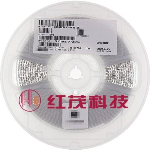 GRM32ER61C476ME15L SMD MLCC 1210 47uF(476) ±20% 16V Ceramic Capacitor GRM32DR71E106KA12L SMD MLCC 1210 10uF(106) ±10% 25V NRN
