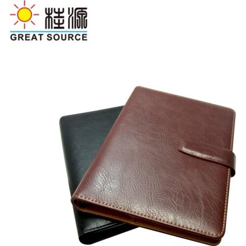 Ring Binder Folder A5 Journal Cover Leather Notebook Cover Agenda Folder Organizer Bag Gift Set For School Stationery Products