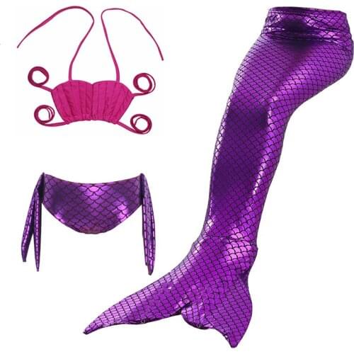 Mermaid Tail Swimsuit for girls Swimming Bikini Suit Little Mermaid Costume Cosplay Swimwear Kids Children Mermaid Swimsuits