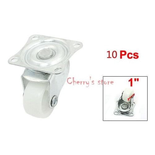 Best Promotion Wholesale Price 10 Pcs/lot 1" Dia Single Wheel Top Plate Rotation Industrial Swivel Caster