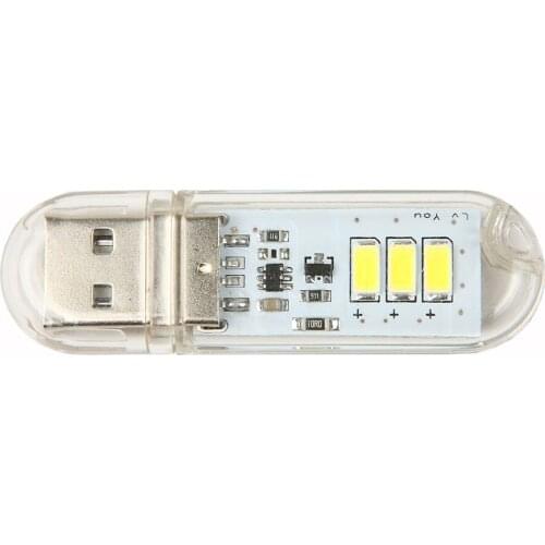 Mini USB LED Night Light With Touch Switch 3LEDs 5V Bulb Book Lamp Gadget for Reading Notebook Power Bank Computer Laptop