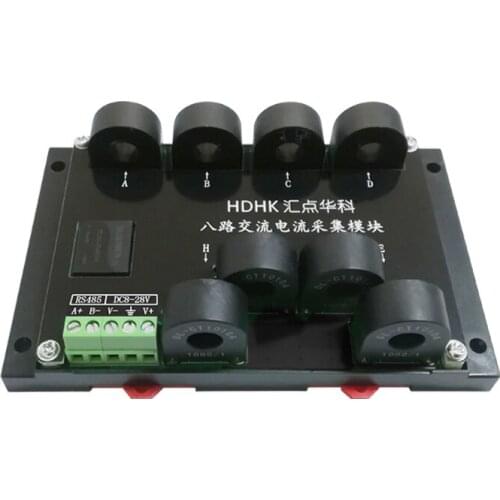 Multi-channel 8 Channels AC 20A Current Frequency Measurement Acquisition Module RS485 Sensor Transmitter MODBUS-RTU