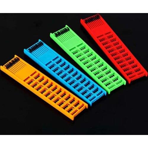 Fishing Rig Board ABS Plastic Double Side Spring Hooks Storage Catch Holder Random 1 Pc