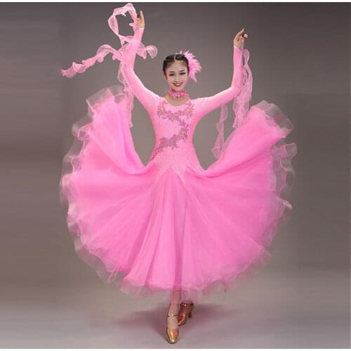 New modern dance dress performance dress national standard dance stage competition fashion dress Waltz foxy ballroom dress
