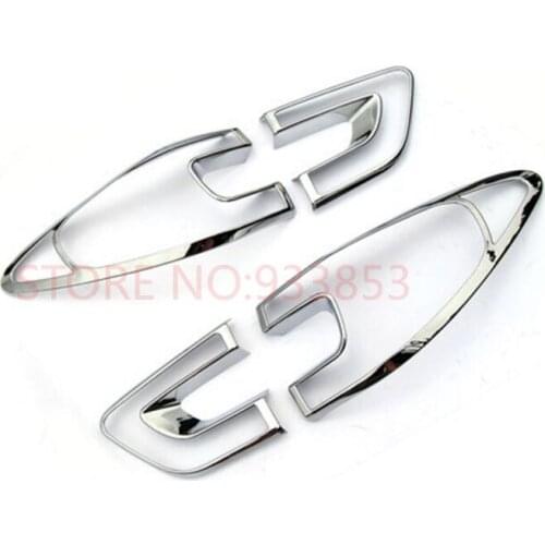 New 4 PCS / Set ABS Chrome Rear Tail Light Lamp Cover Trim For Renault Kadjar 2016 2017 2018