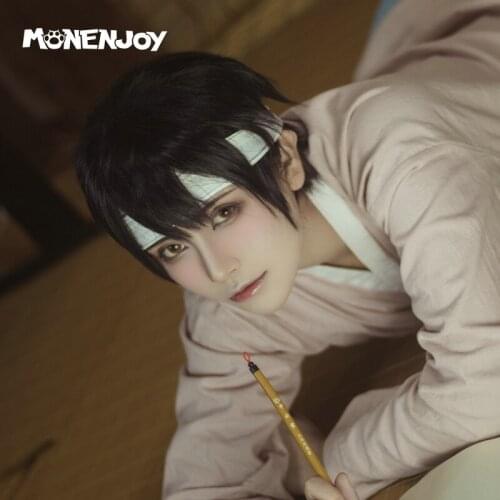 Monenjoy Painter Of The Night Na-Kyum Cosplay Wig South Korea Anime Black Cos Hair