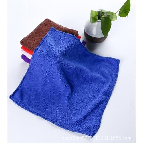 Microfiber gift towel 25 * 25 small square towel automotive towel