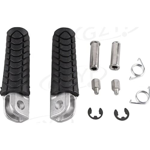 Motorcycle Front Footpeg Footrest for Kawasaki ZZR1400 ZX-14 2006-2012 GTR1400 2006-2012 Black