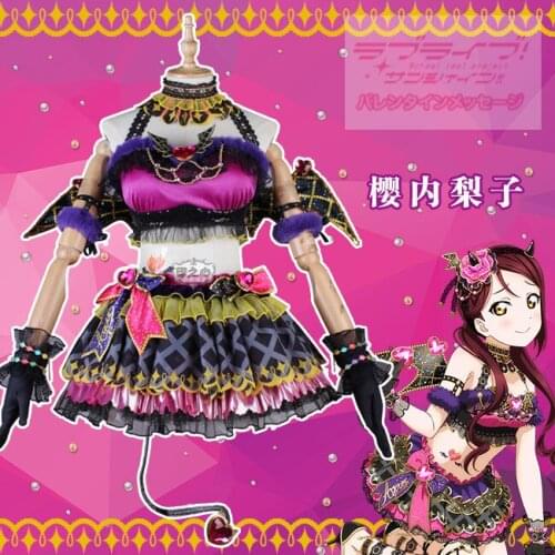 LoveLive!Sunshine!! Sakurauchi Riko Cosplay Costumes Little Devil Sexy Uniform Skirt Female Role Play Clothing Custom-Make Any