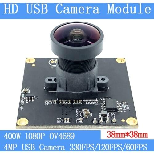 Plug Play Industry CCTV Wide-Angle 330fps High Speed UVC MJPEG USB Camera Module 1080P No Drag Shadow Camera Physics 4MP Webcam