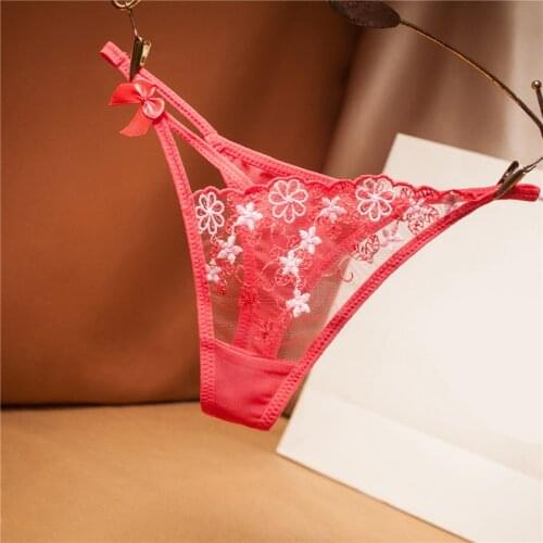 Sexy Lace Panties Soft Breathable Briefs Women Underwear Ladies Panty Transparent Tempting Low-Rise Lingerie For Ladies 8 Color