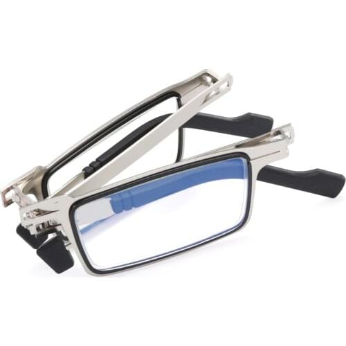 CR-39 Lense Portable Folding Reading Glasses Men Women 2021 Ultra Thin Anti Blue Blocking Hyperopia Reader Screwless Eyeglasses