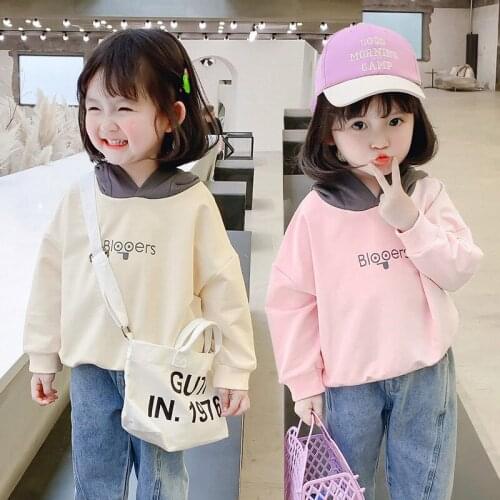 Girls' Sweatshirts Babys Kids Jacket 2021 Beautiful Spring Autumn Top Toddler Pullover Beach Long Sleeve Outdoor Cotton Childre