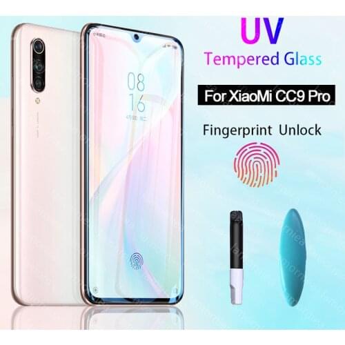 UV Glue Sceen Protector For Xiaomi Mi CC9 Pro Redmi note 7 8 Liquid UV Tempered Glass For Xiaomi Mi CC9 E Redmi k20 Pro 7A 8A A3